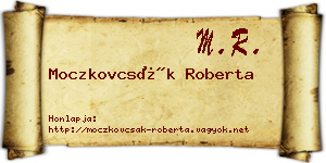Moczkovcsák Roberta névjegykártya